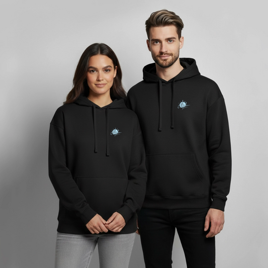 Oversized Summer Vibes Hoodie - Schwarz