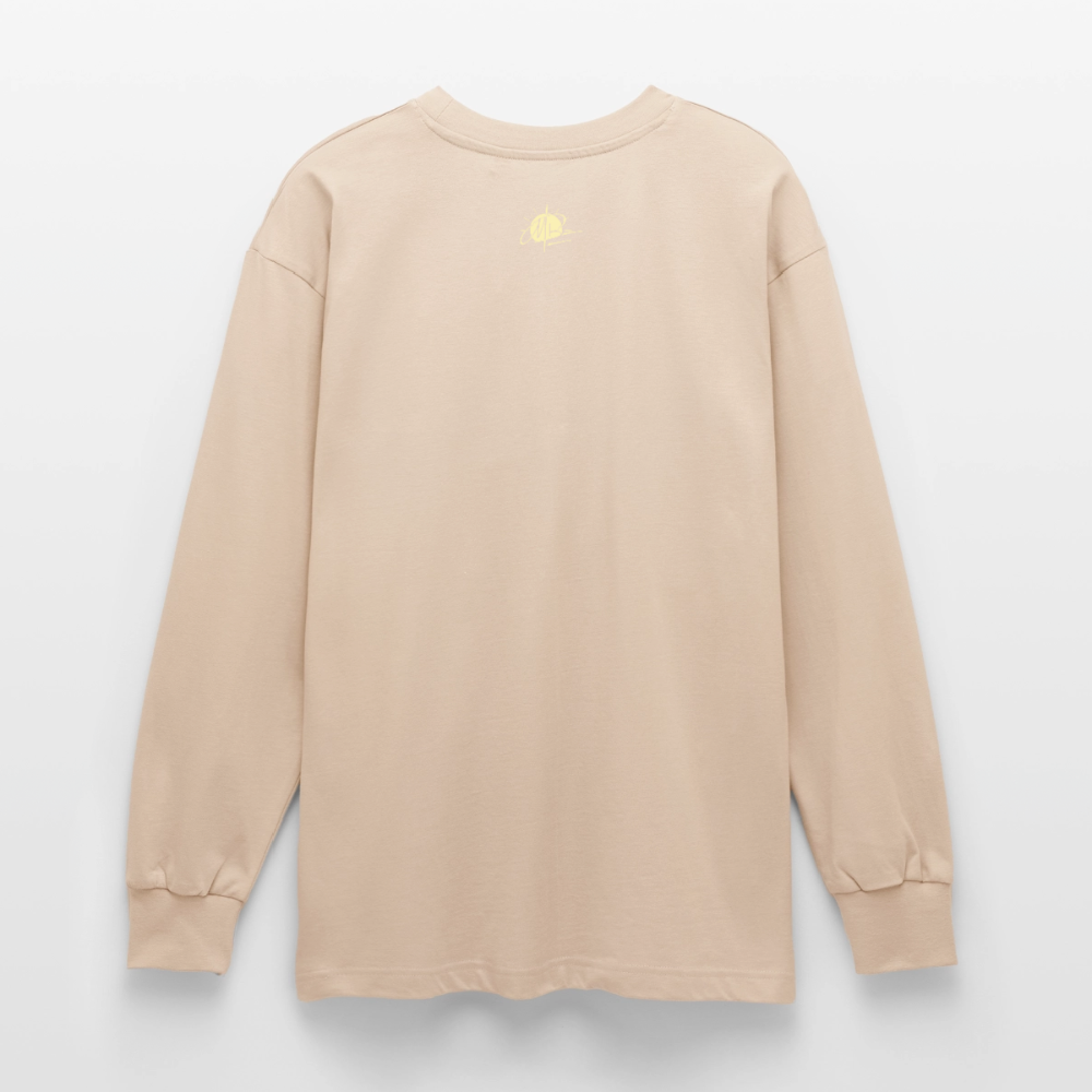 Oversized Langarmshirt - Sand