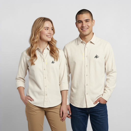 Relaxed Fit Unisex Organic Hemd von Stanley/Stella - Natur