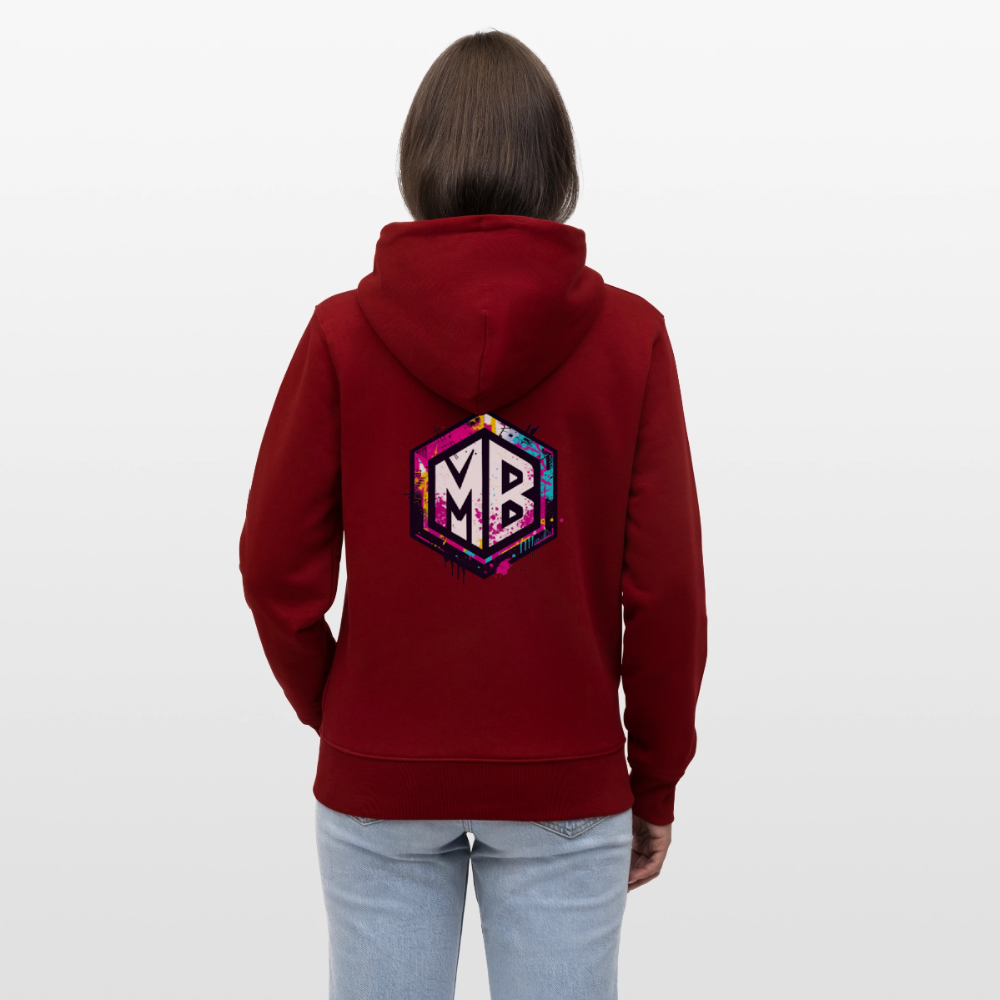 Stanley/Stella Unisex Bio-Kapuzenjacke CULTIVATOR - Burgunderrot