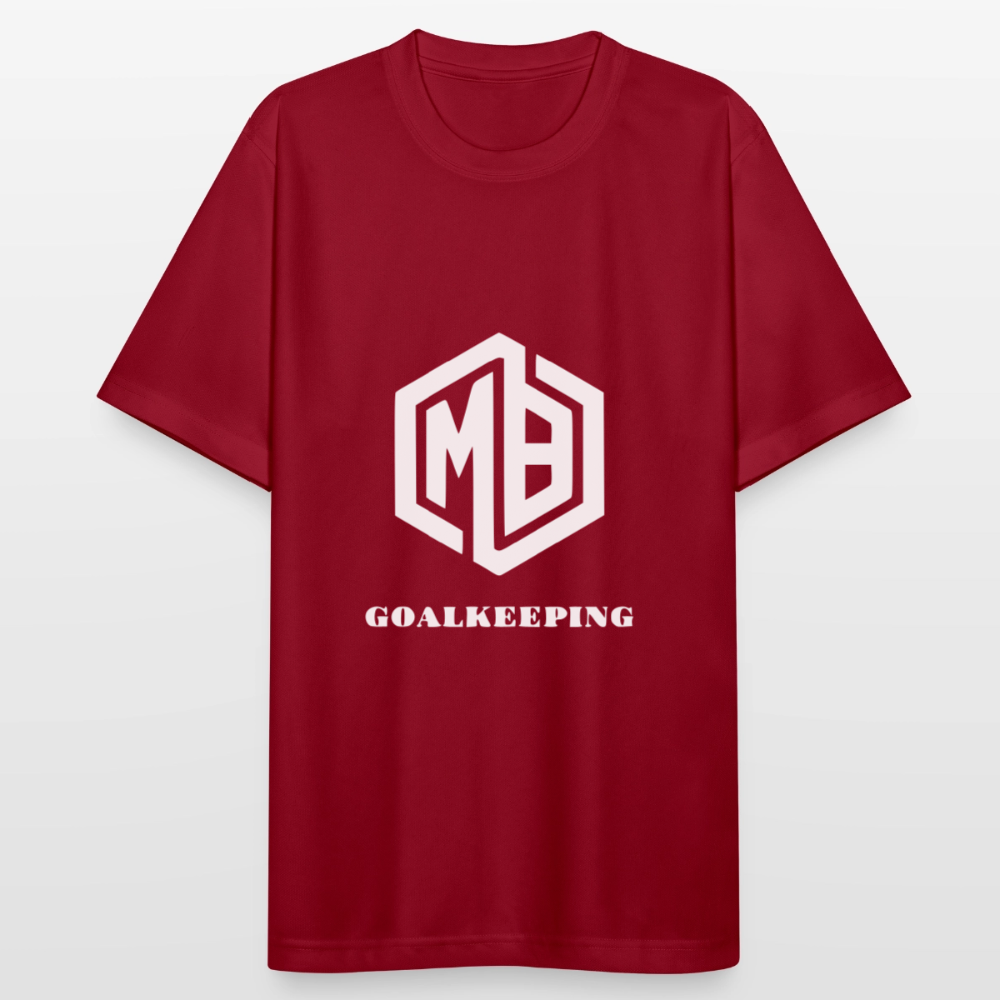 Männer T-Shirt atmungsaktiv - Dunkelrot