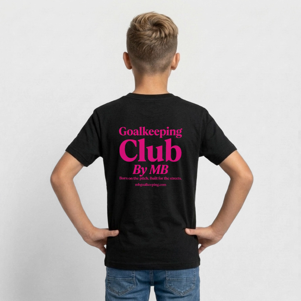 MB Goalkeeping Club T- Shirt Black/ Pink Teenager - Schwarz