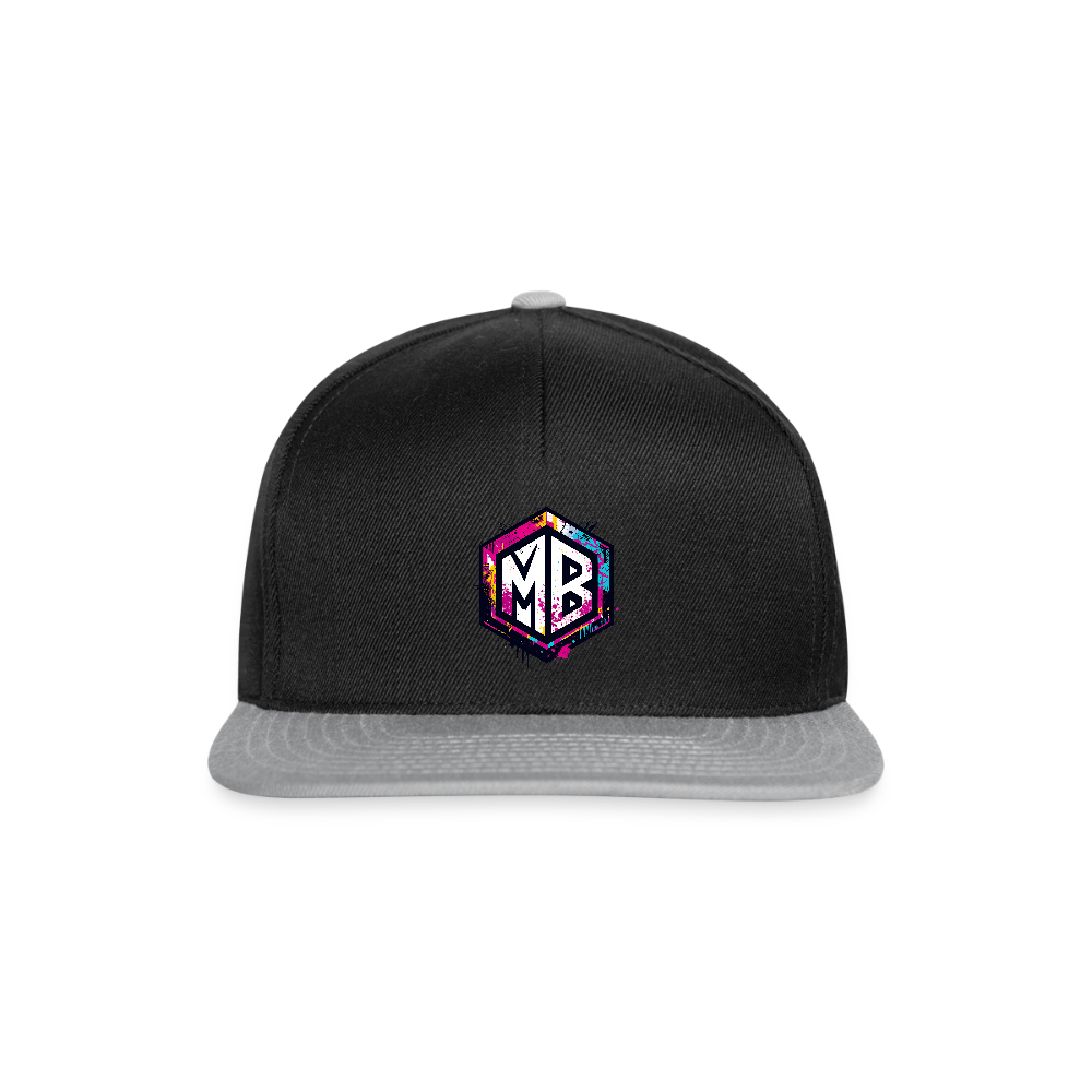 Snapback Cap - Schwarz/Grau