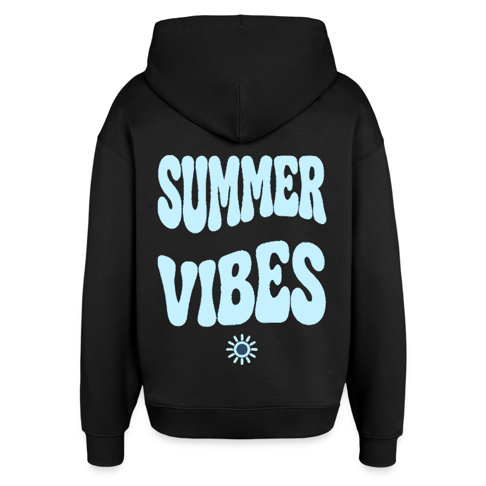 Oversized Summer Vibes Hoodie - Schwarz