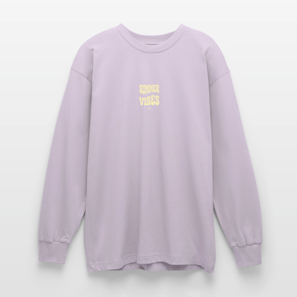 Oversized Langarmshirt - verblasstes Lila