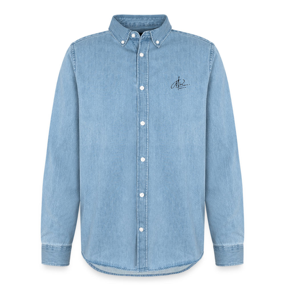 Stanley/Stella Denim Shirt - verwaschenes Hellblau