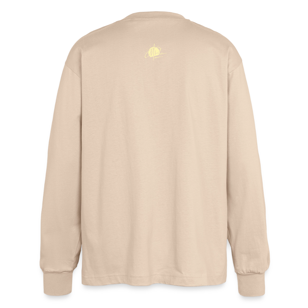 Oversized Langarmshirt - Sand