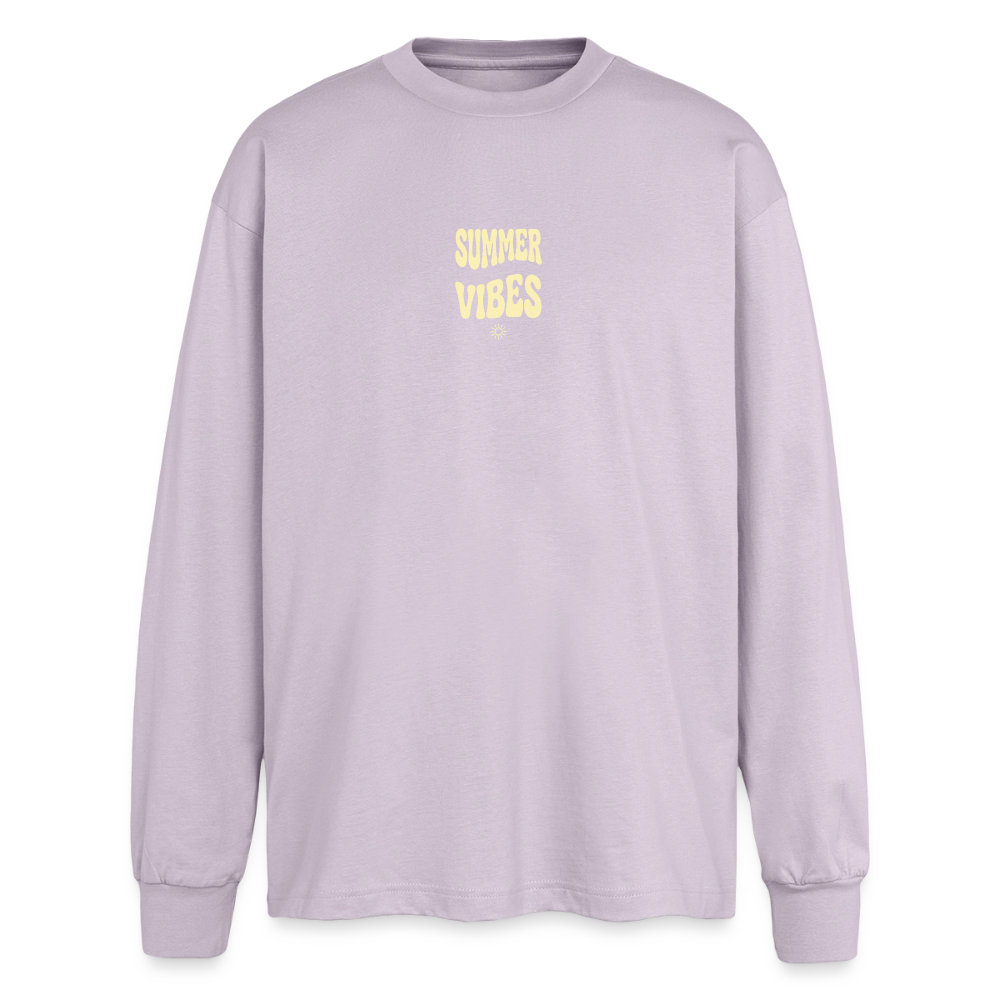 Oversized Langarmshirt - verblasstes Lila