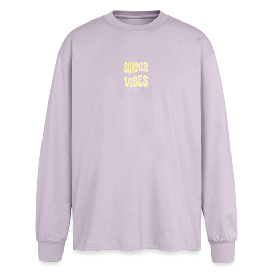 Oversized Langarmshirt - verblasstes Lila