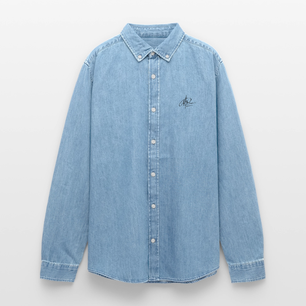 Stanley/Stella Denim Shirt - verwaschenes Hellblau