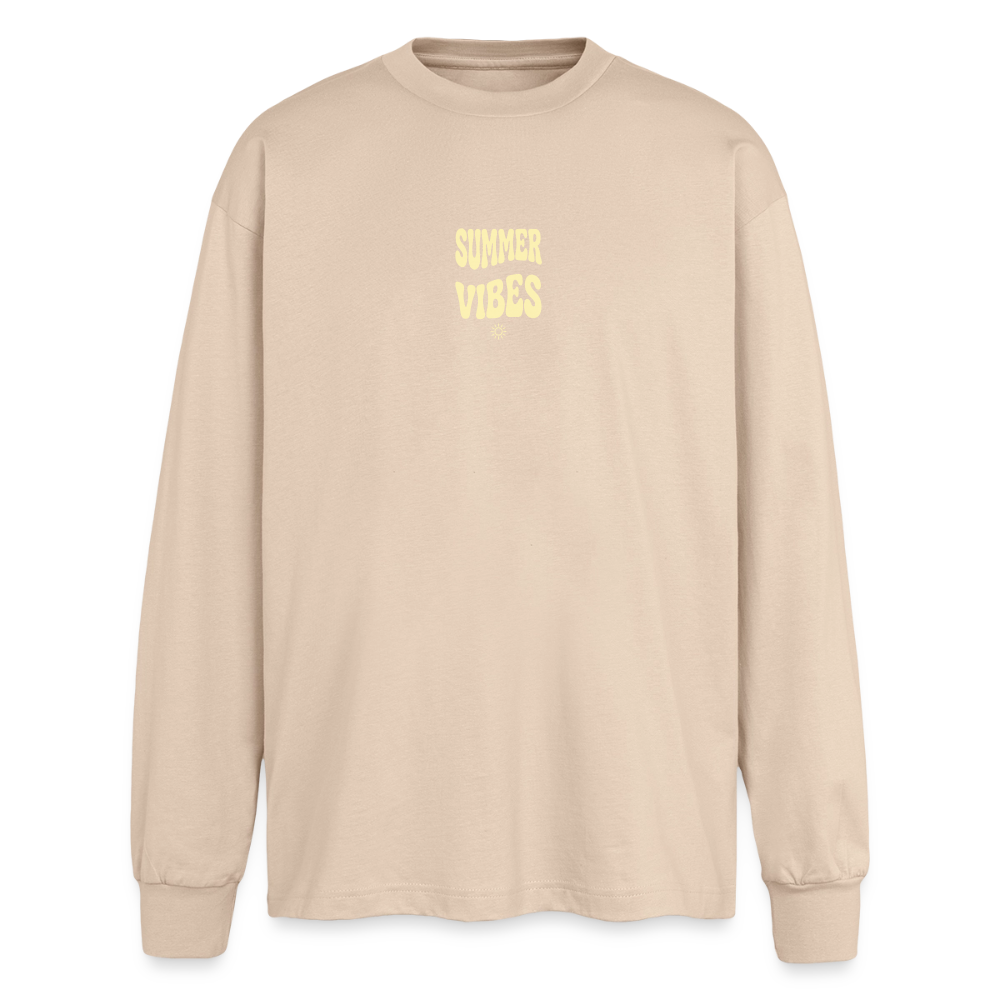 Oversized Langarmshirt - Sand