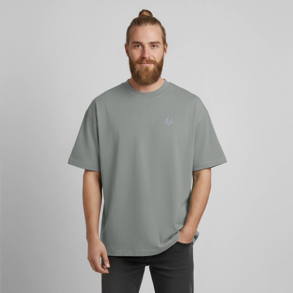 Heavyweight Unisex Boxy T-Shirt von stanley/stella - Nebelgrau