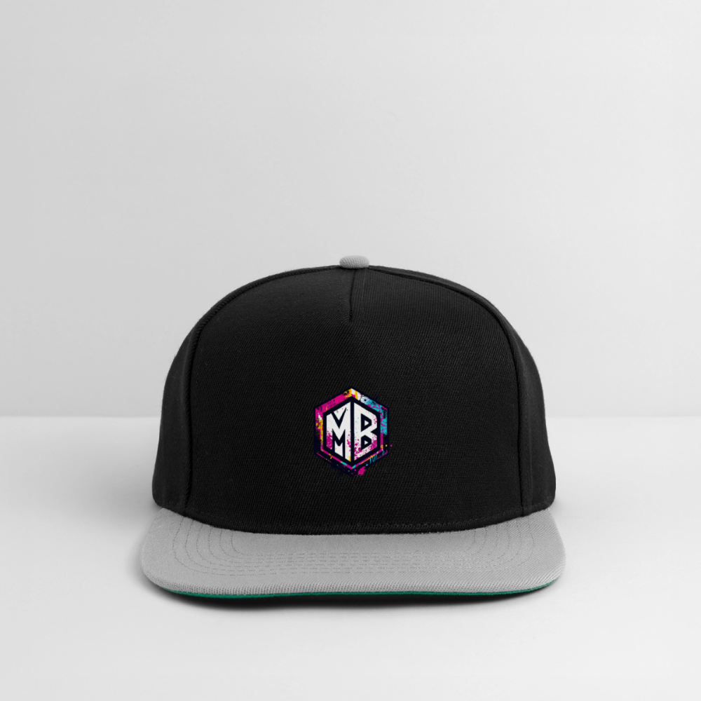 Snapback Cap - Schwarz/Grau