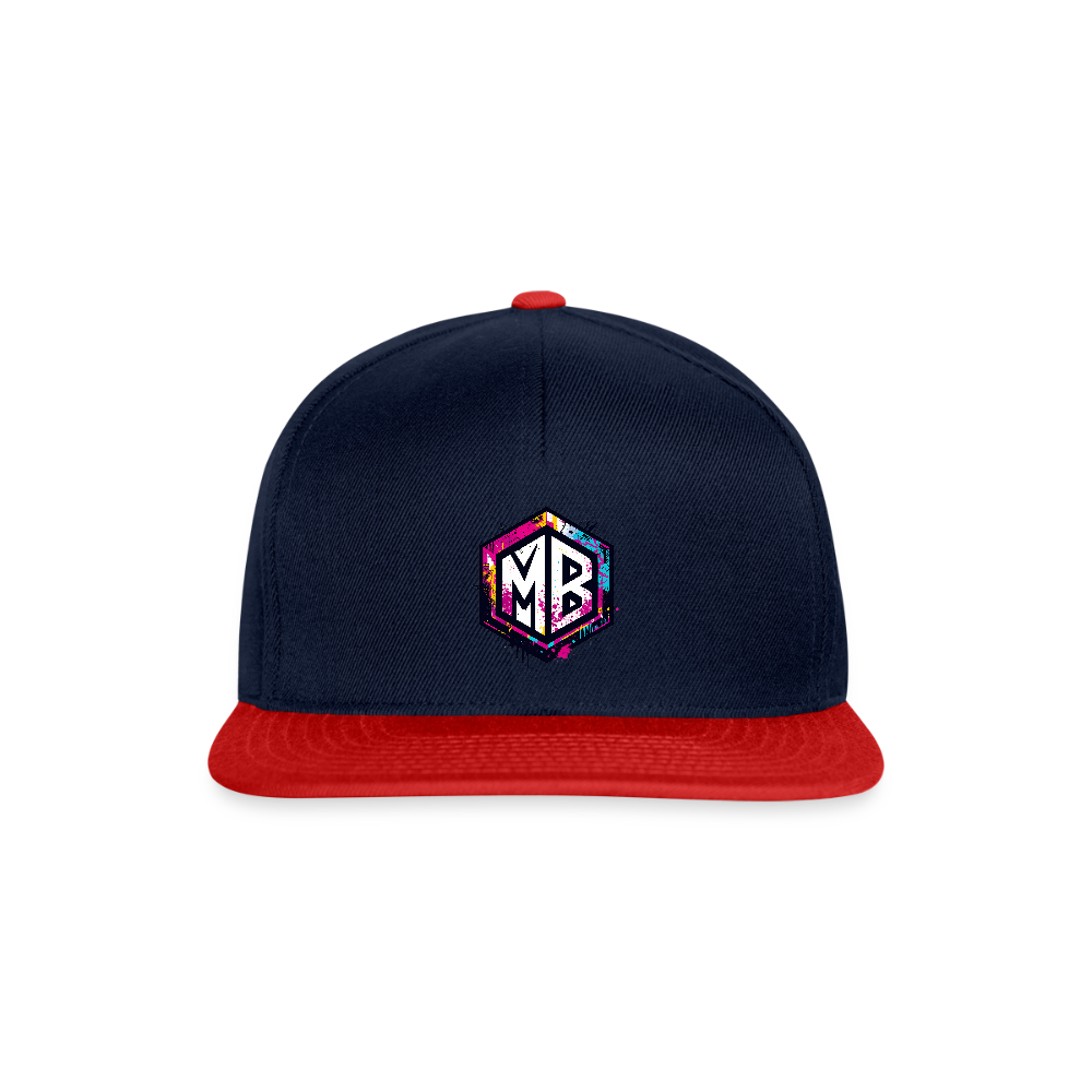 Snapback Cap - Navy/Rot
