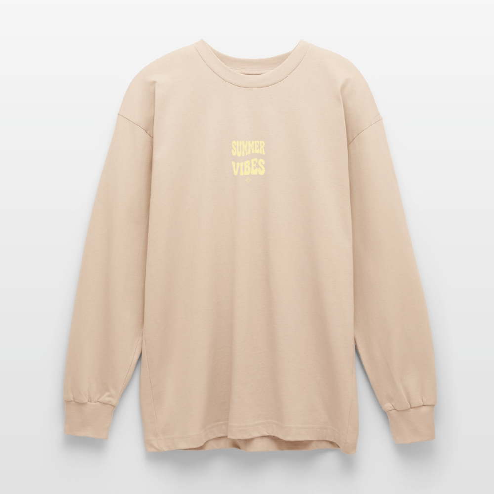 Oversized Langarmshirt - Sand