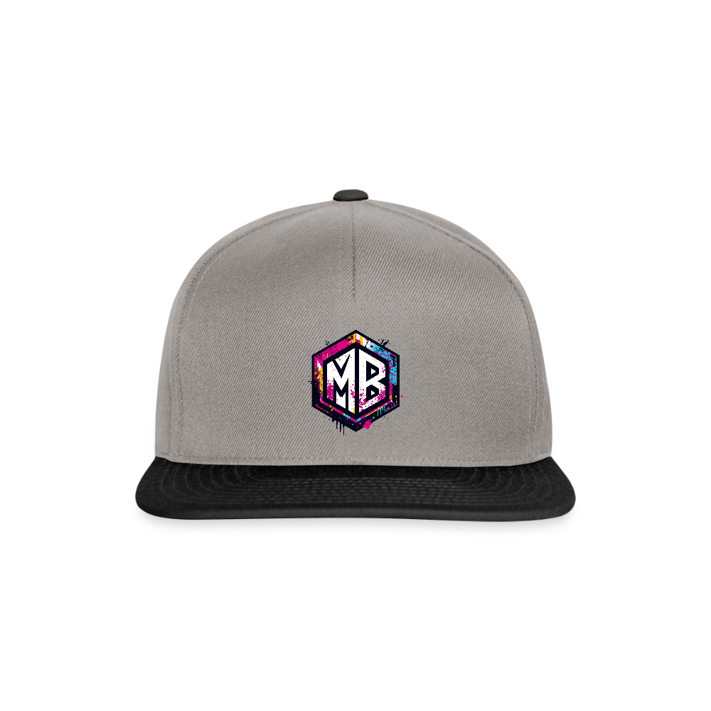 Snapback Cap - Graphit/Schwarz