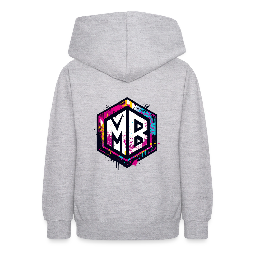 Teenager Hoodie - Hellgrau meliert