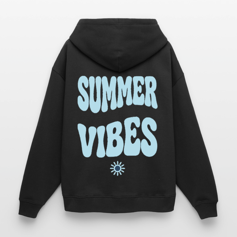 Oversized Summer Vibes Hoodie - Schwarz