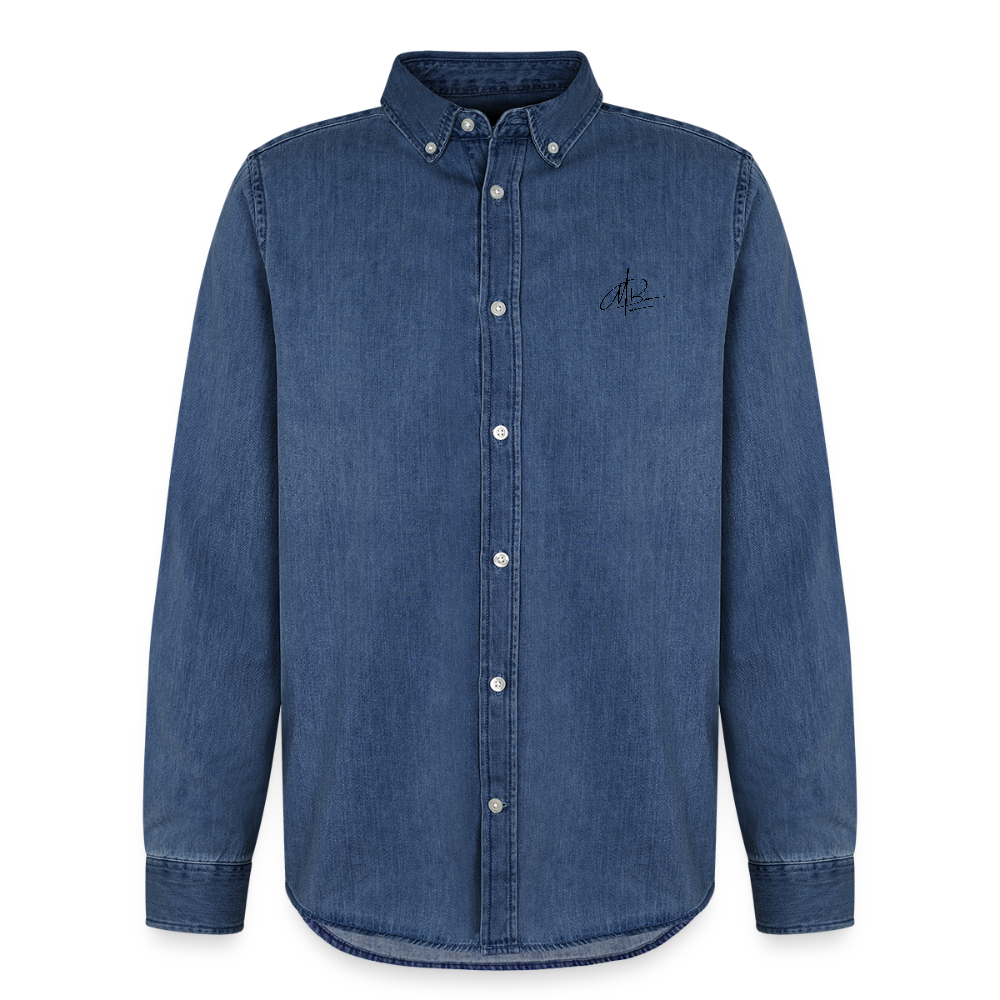 Stanley/Stella Denim Shirt - verwaschenes Mittelblau 