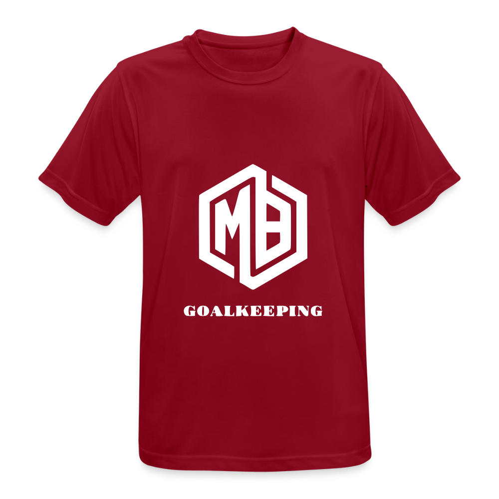 Männer T-Shirt atmungsaktiv - Dunkelrot