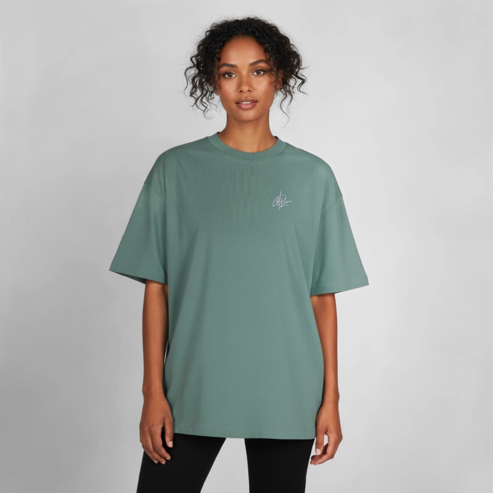Heavyweight Unisex Boxy T-Shirt von stanley/stella - Grüner Bucht