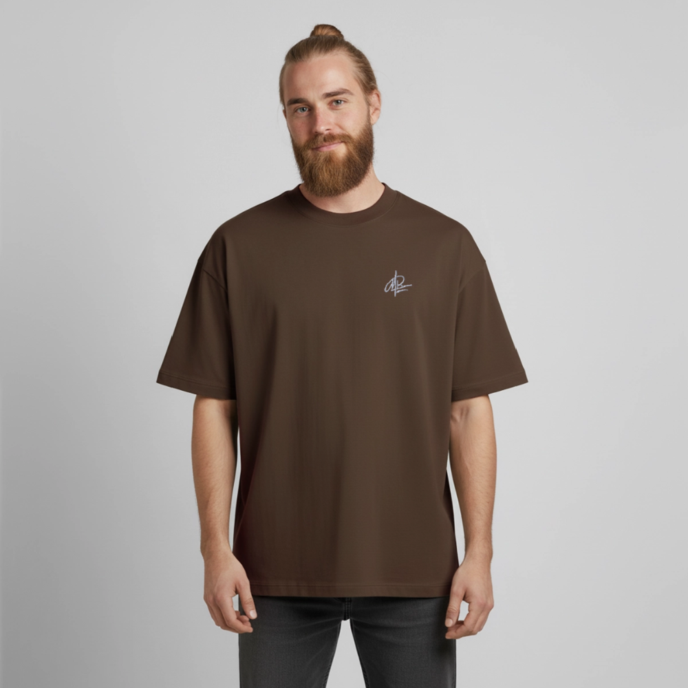 Heavyweight Unisex Boxy T-Shirt von stanley/stella - Dunkelbraun