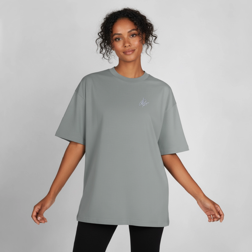 Heavyweight Unisex Boxy T-Shirt von stanley/stella - Nebelgrau