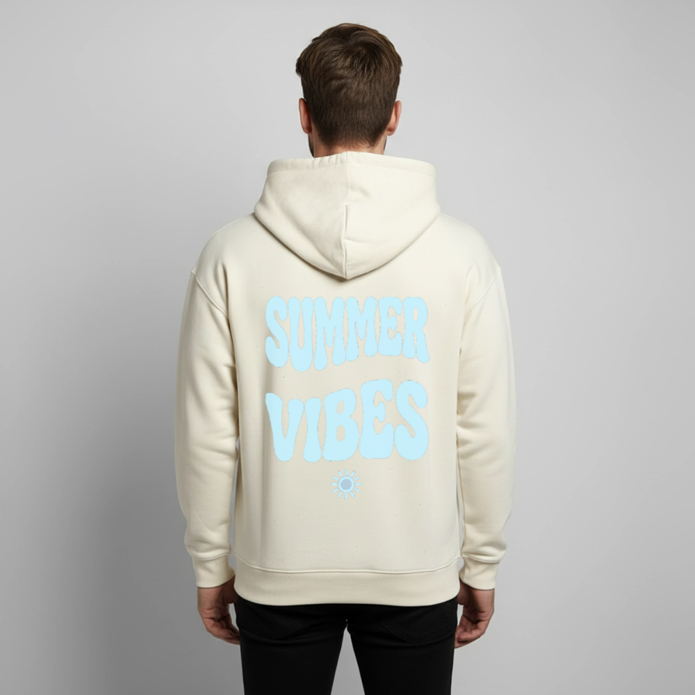 Oversized Summer Vibes Hoodie - Natur