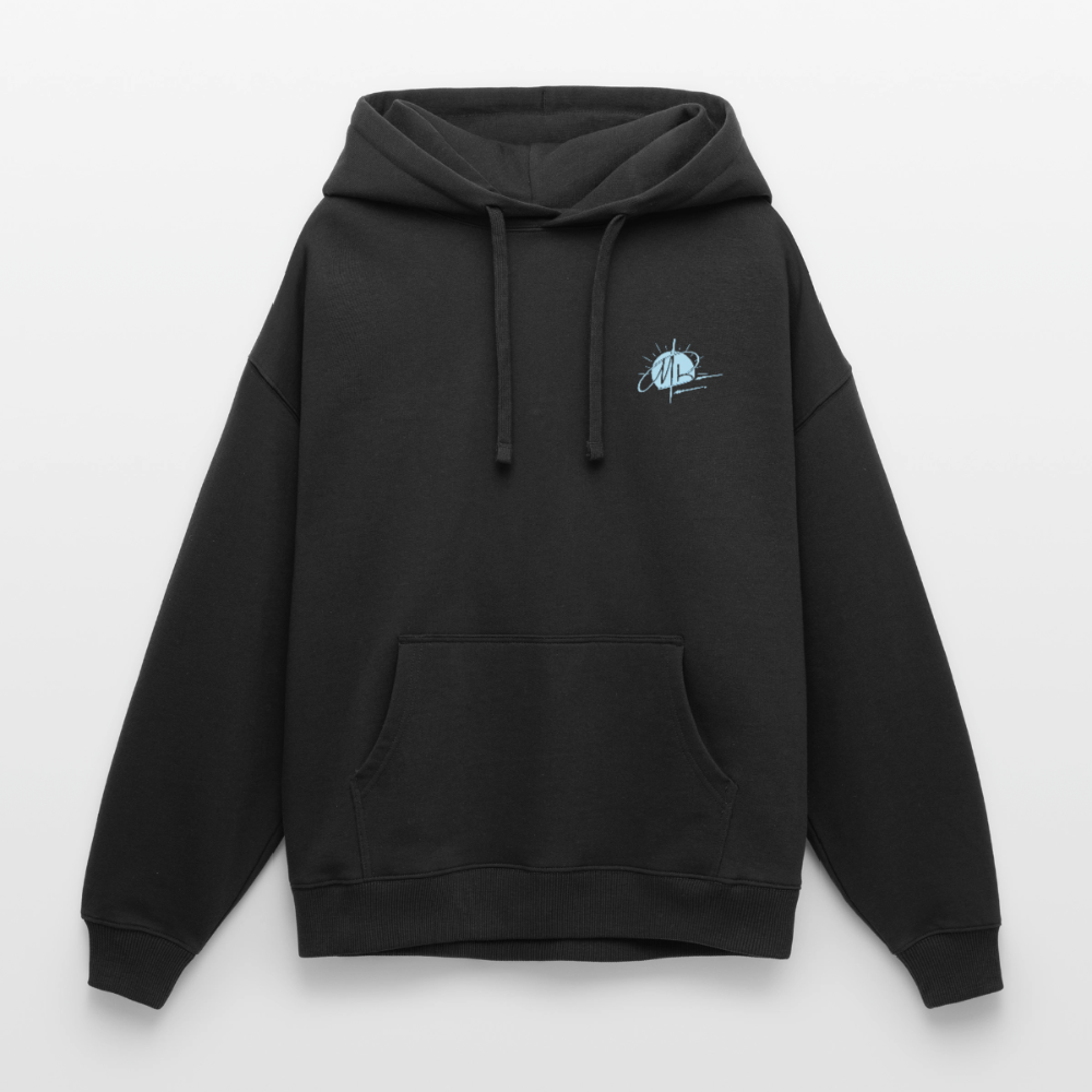 Oversized Summer Vibes Hoodie - Schwarz